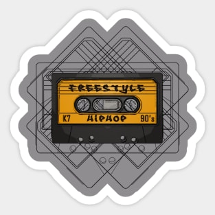 Oldschool audio tape Sticker